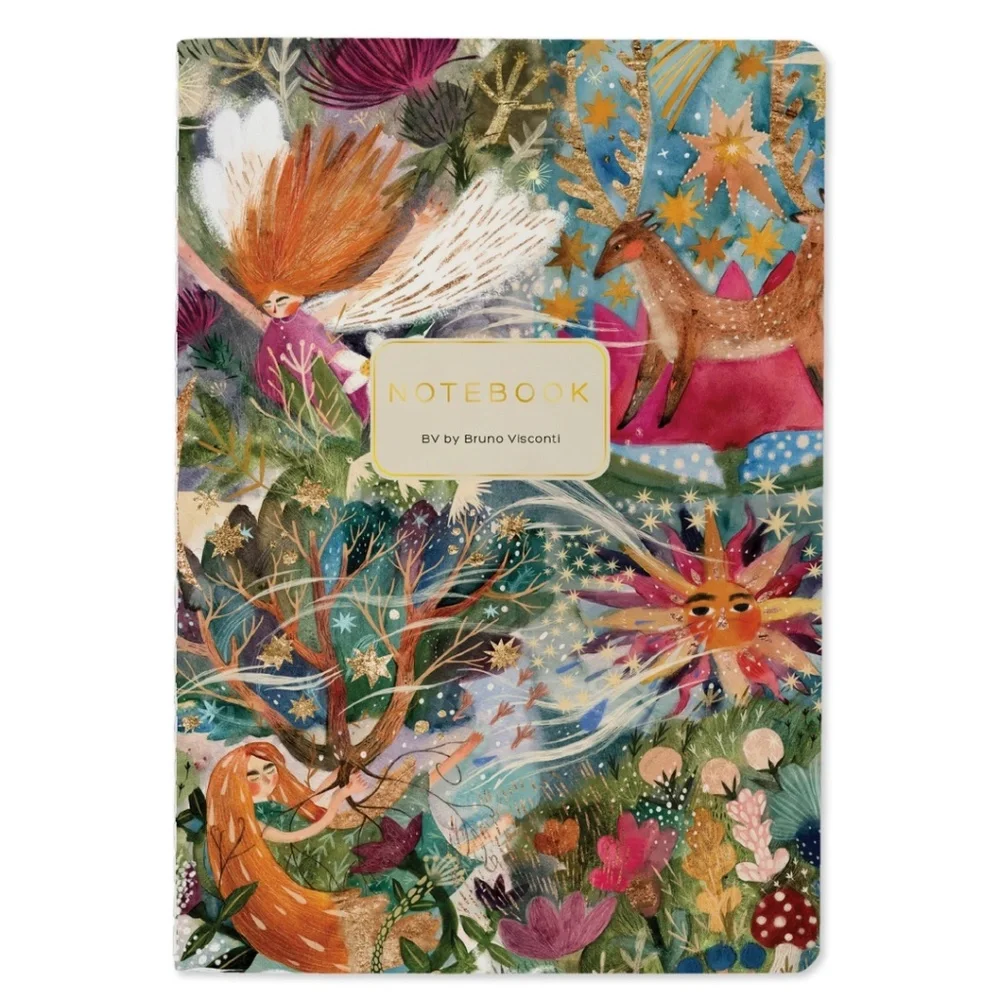 Electric Fantasy Notebook – BV Bruno Visconti – Vibrant Floral